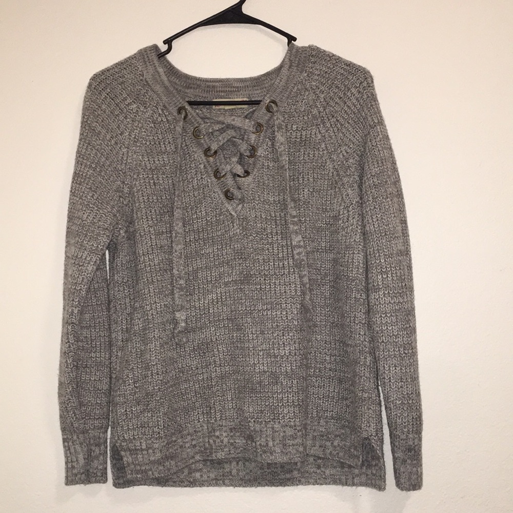 Gray Knit Sweater